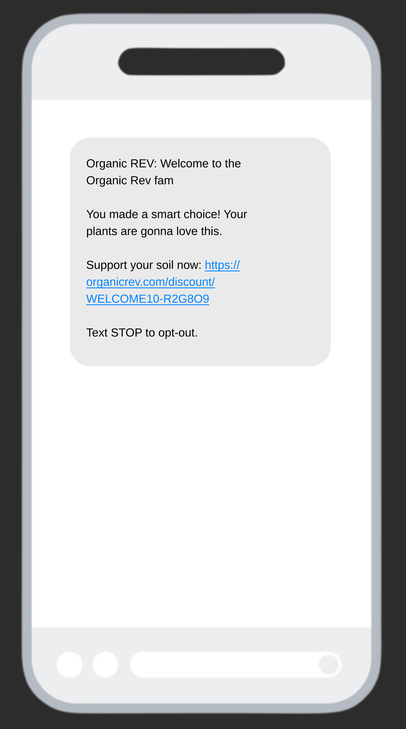 Welcome SMS
