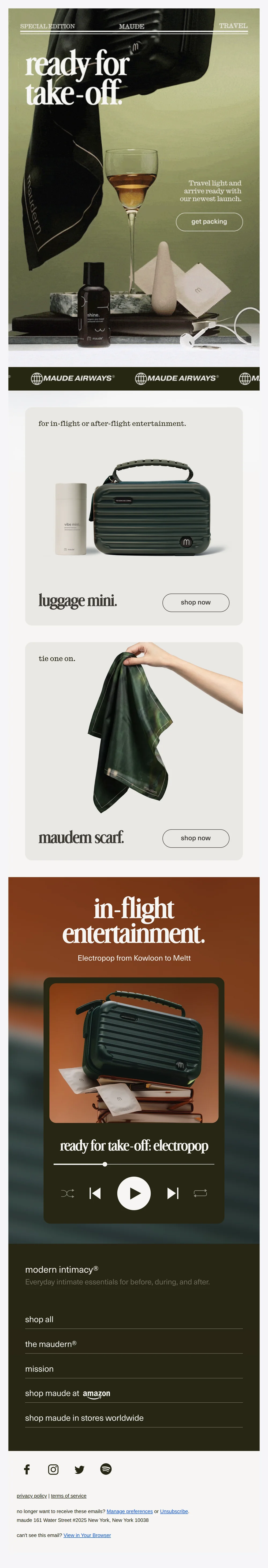 ready for take-off.
