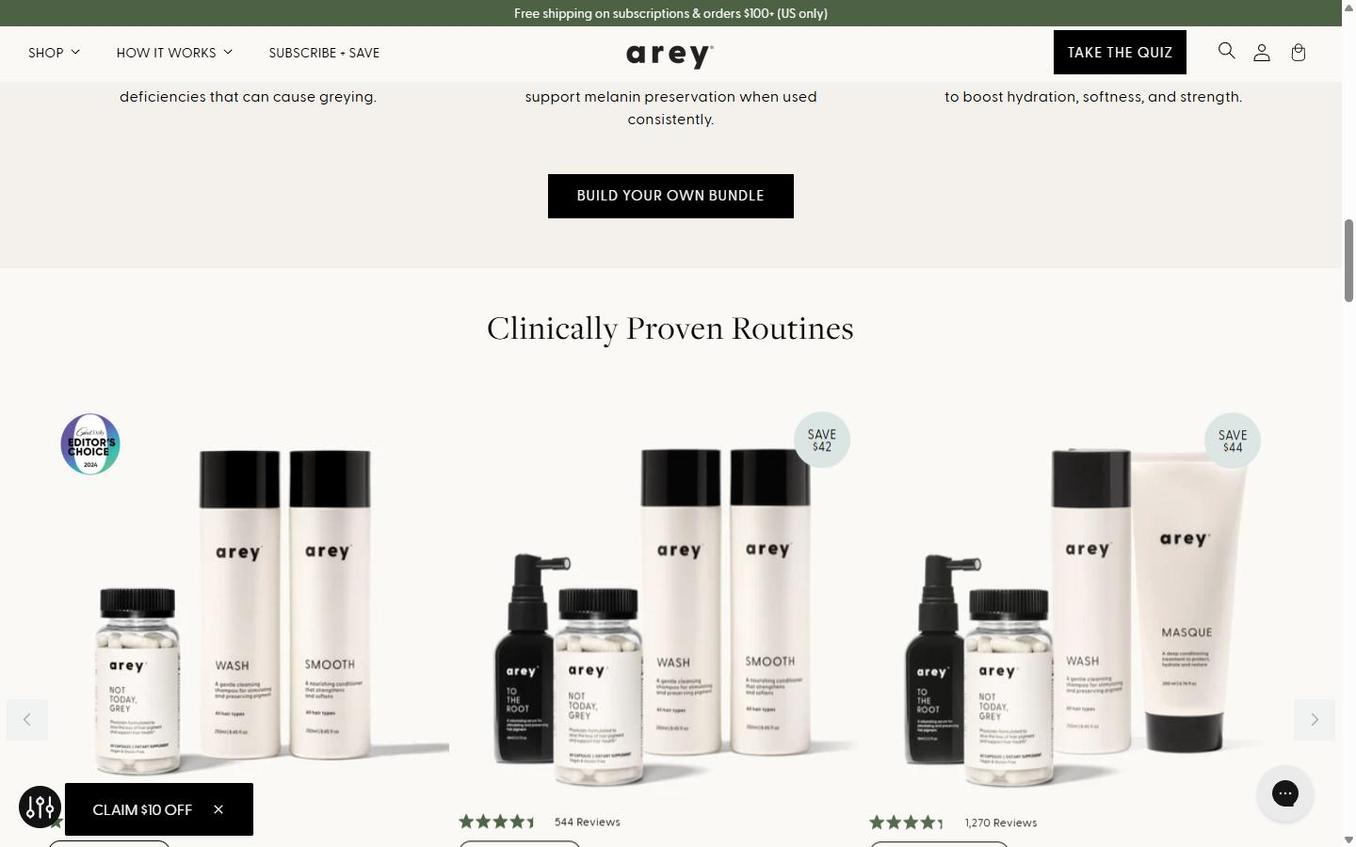 Arey - Page Scrolled 50percent With Teaser