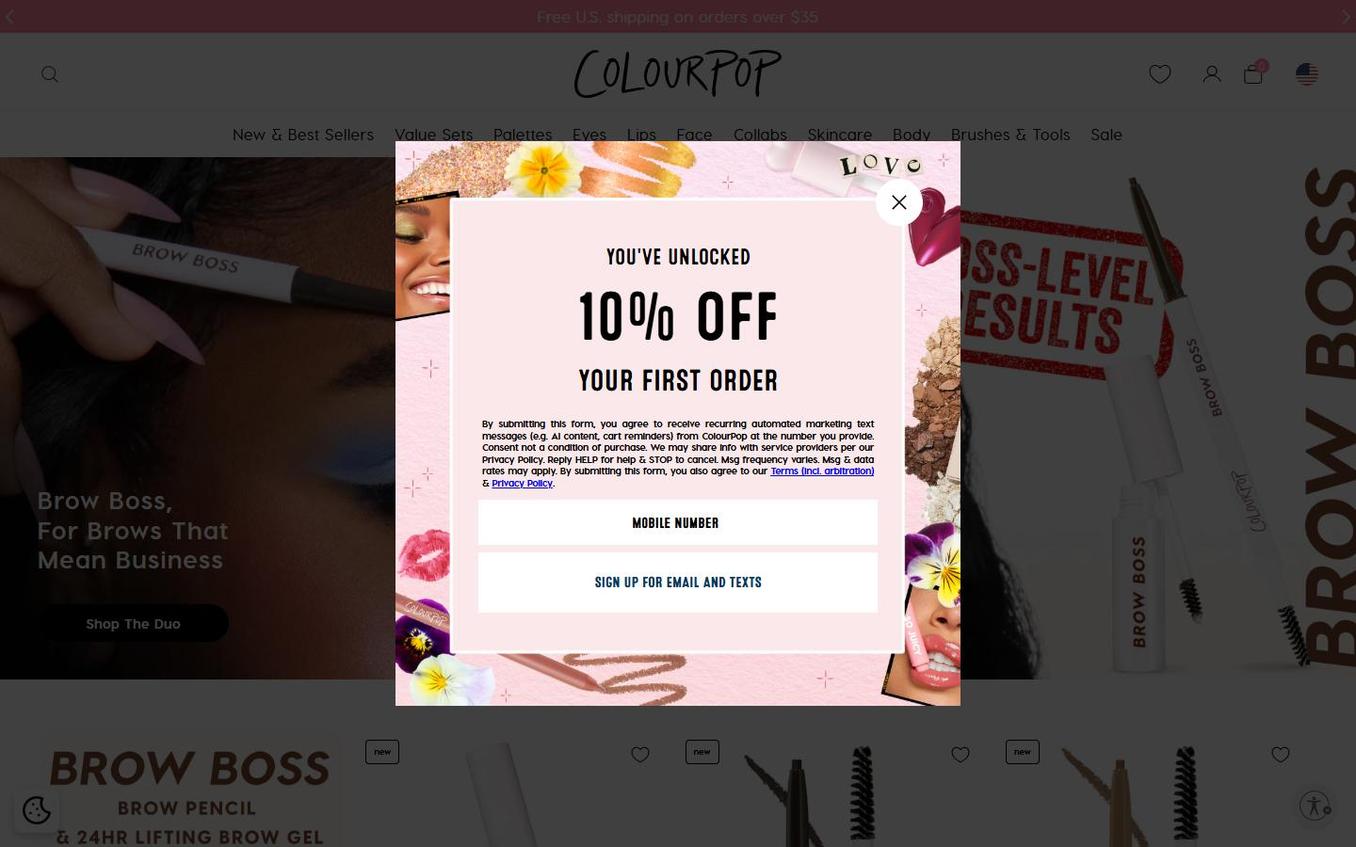ColourPop - Phone Sms Step Before Entry