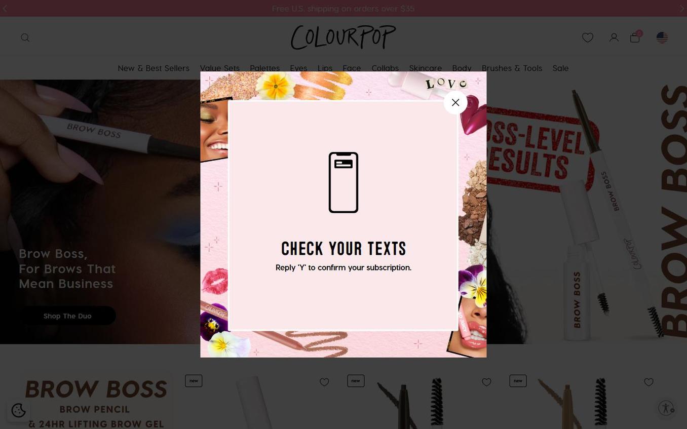 ColourPop - Check Your Texts Sms Confirmation