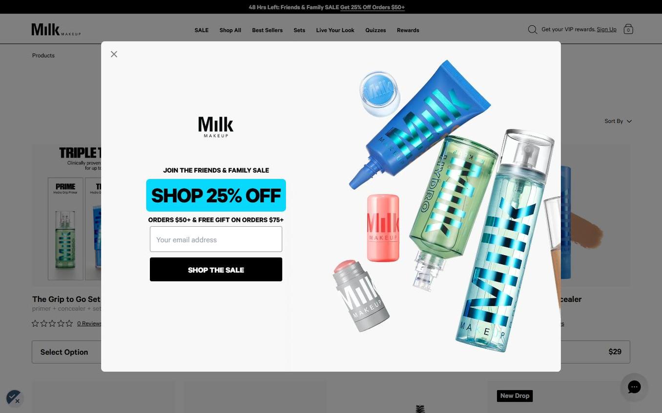 Milk Makeup - Site Popup Appeared