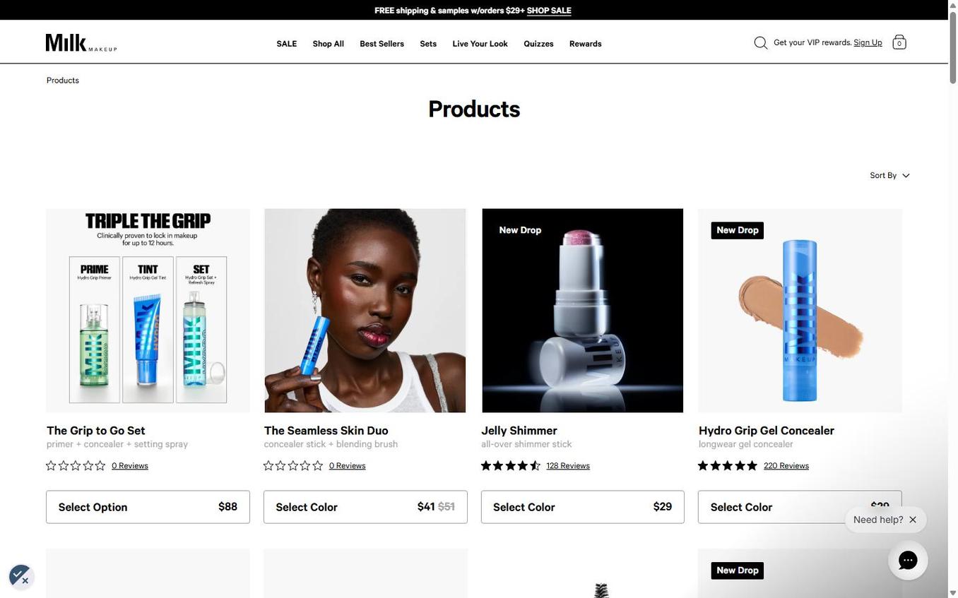 Milk Makeup - After Popup Flow Completed