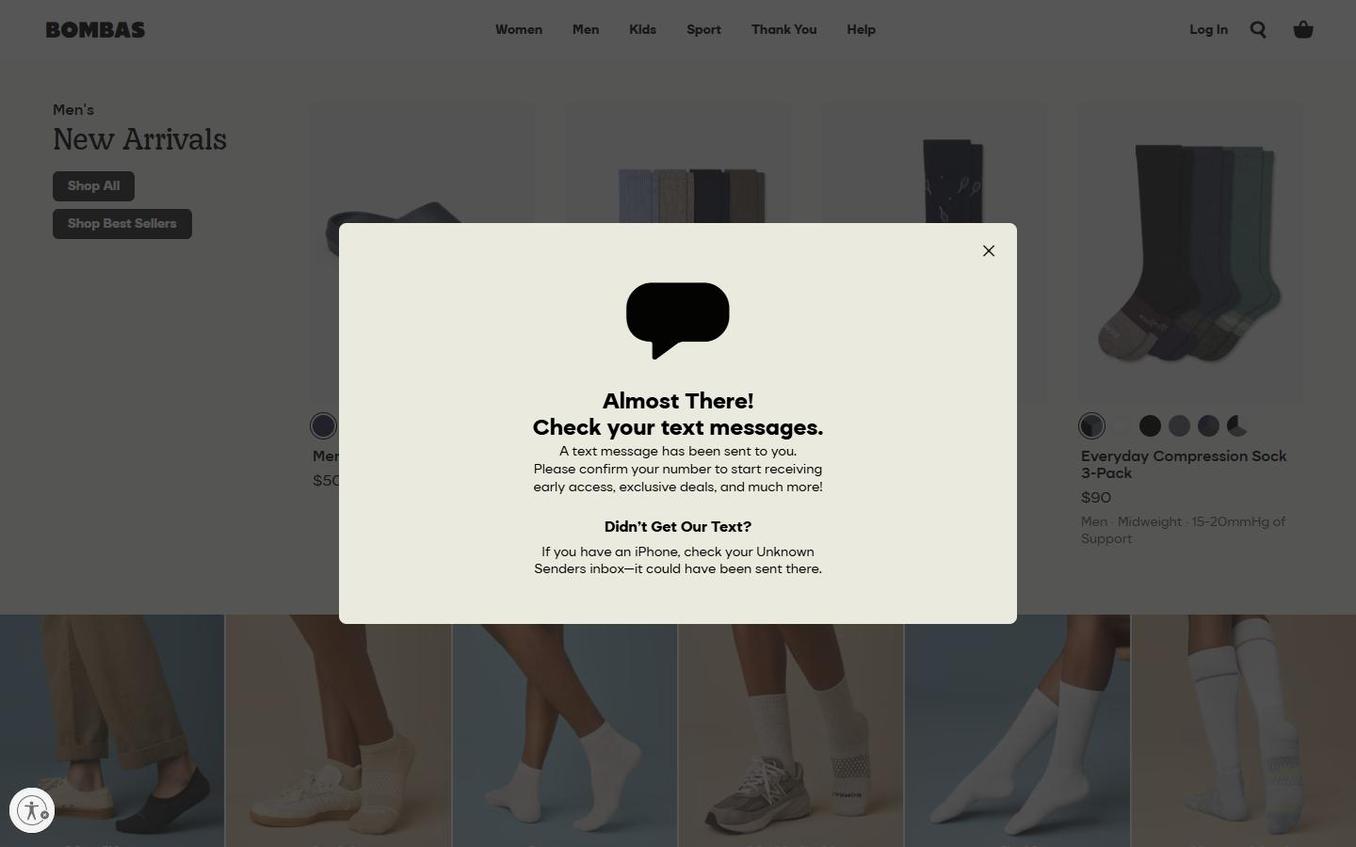 Bombas - Popup Final Thank You