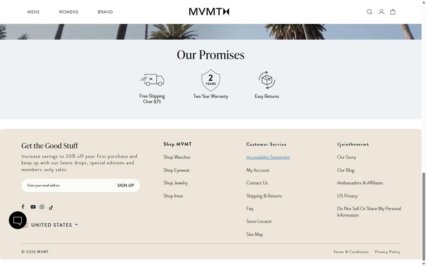 MVMT Watches - Page Scrolled 50 Percent