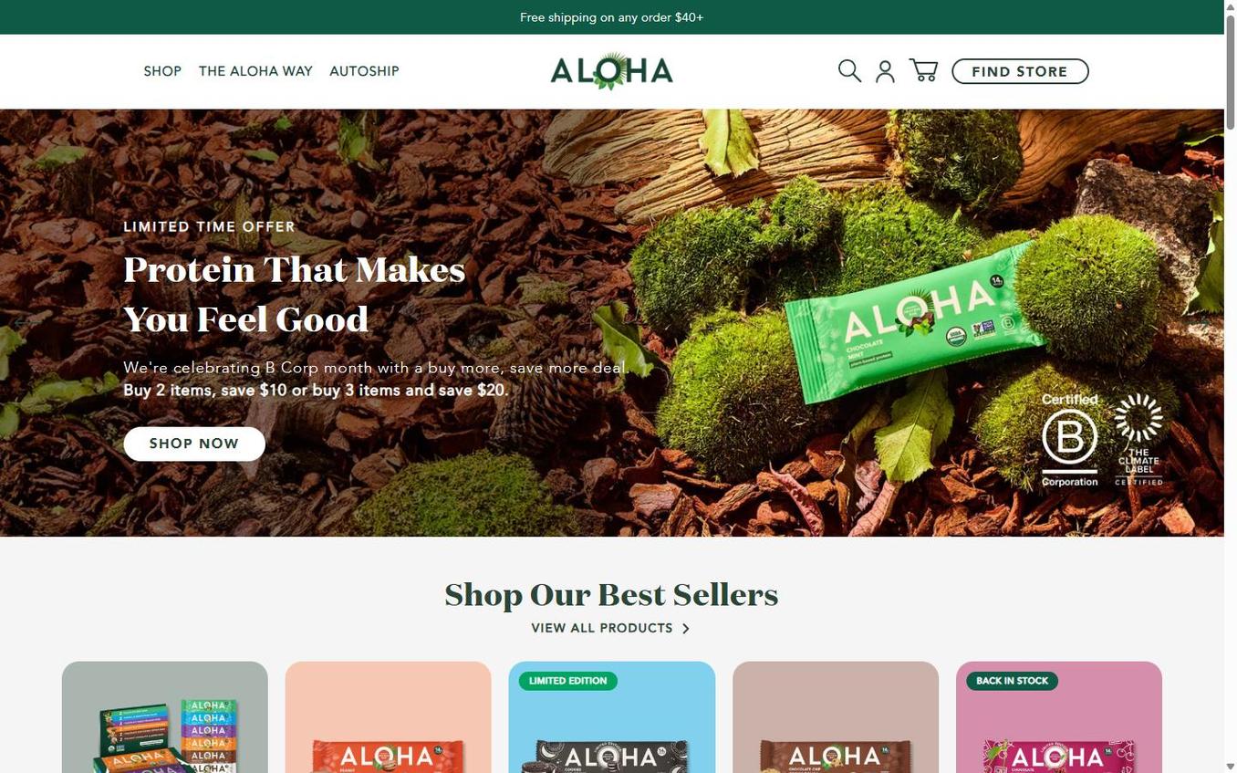 Aloha - Initial Page Load