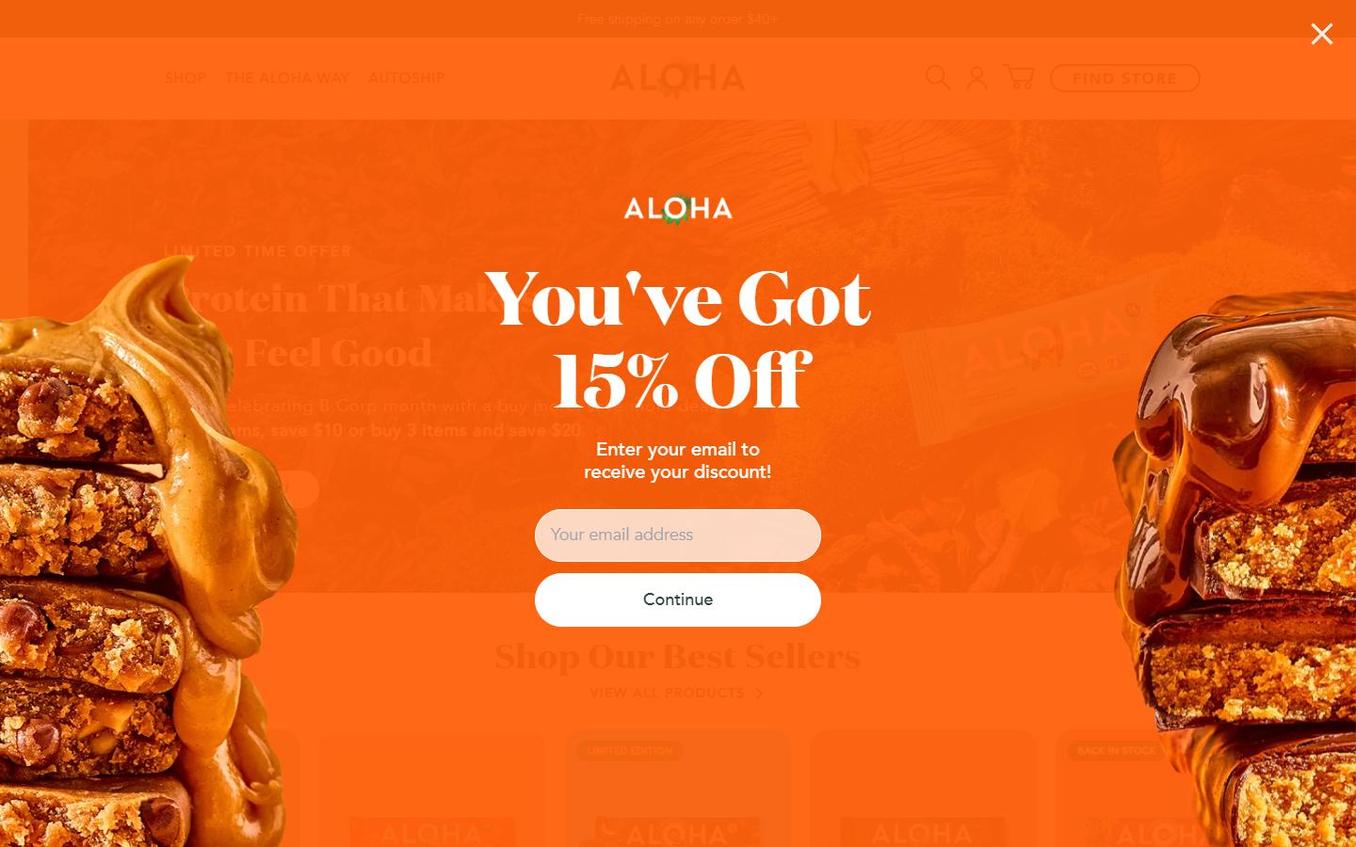 Aloha - Before Email Entry