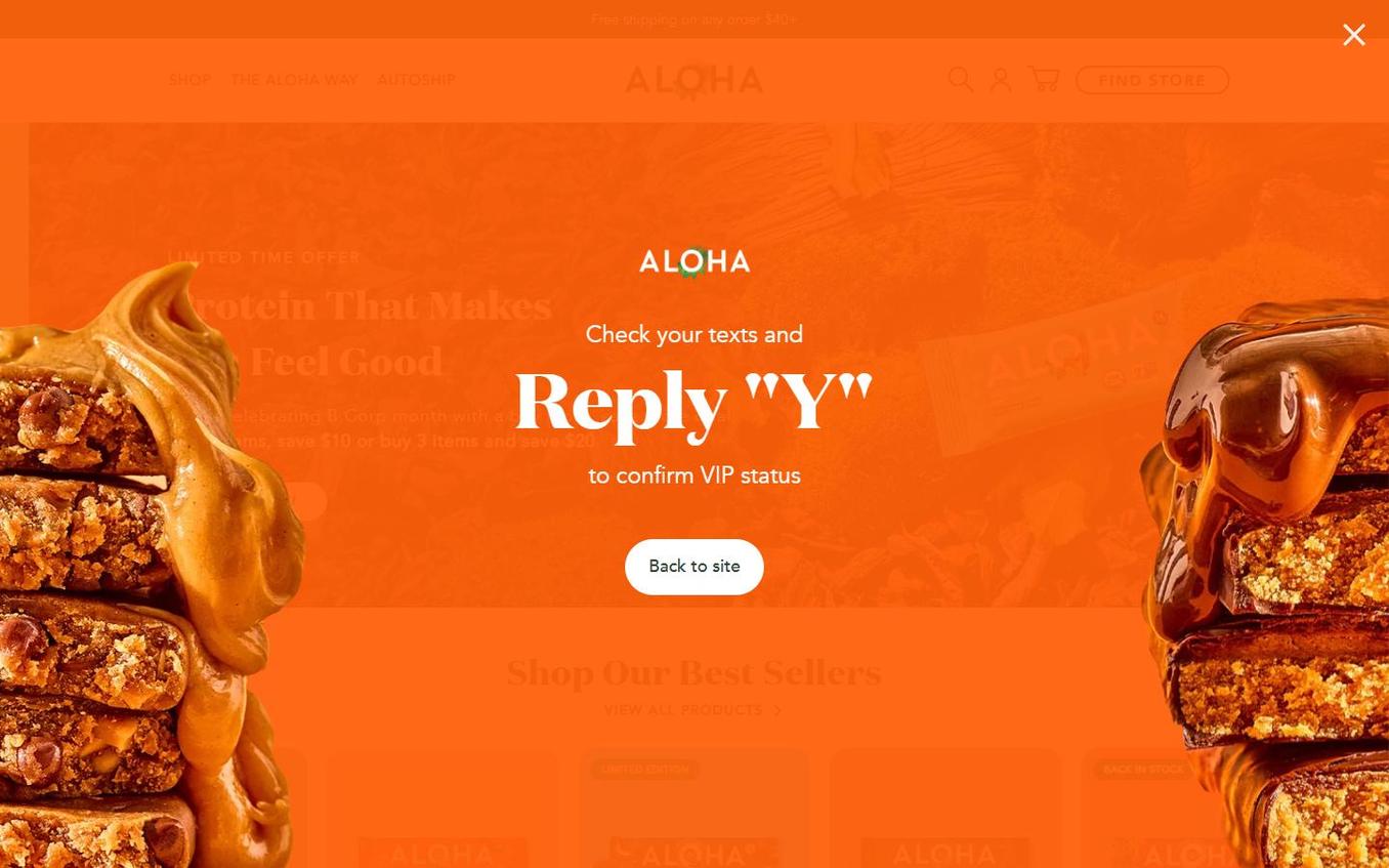 Aloha - Final Sms Reply Y Confirmation