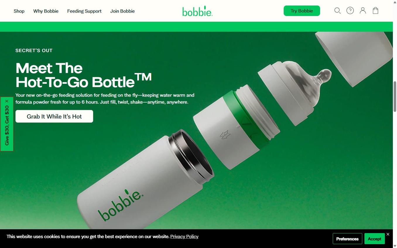 Bobbie - Scrolled 50percent Page Content