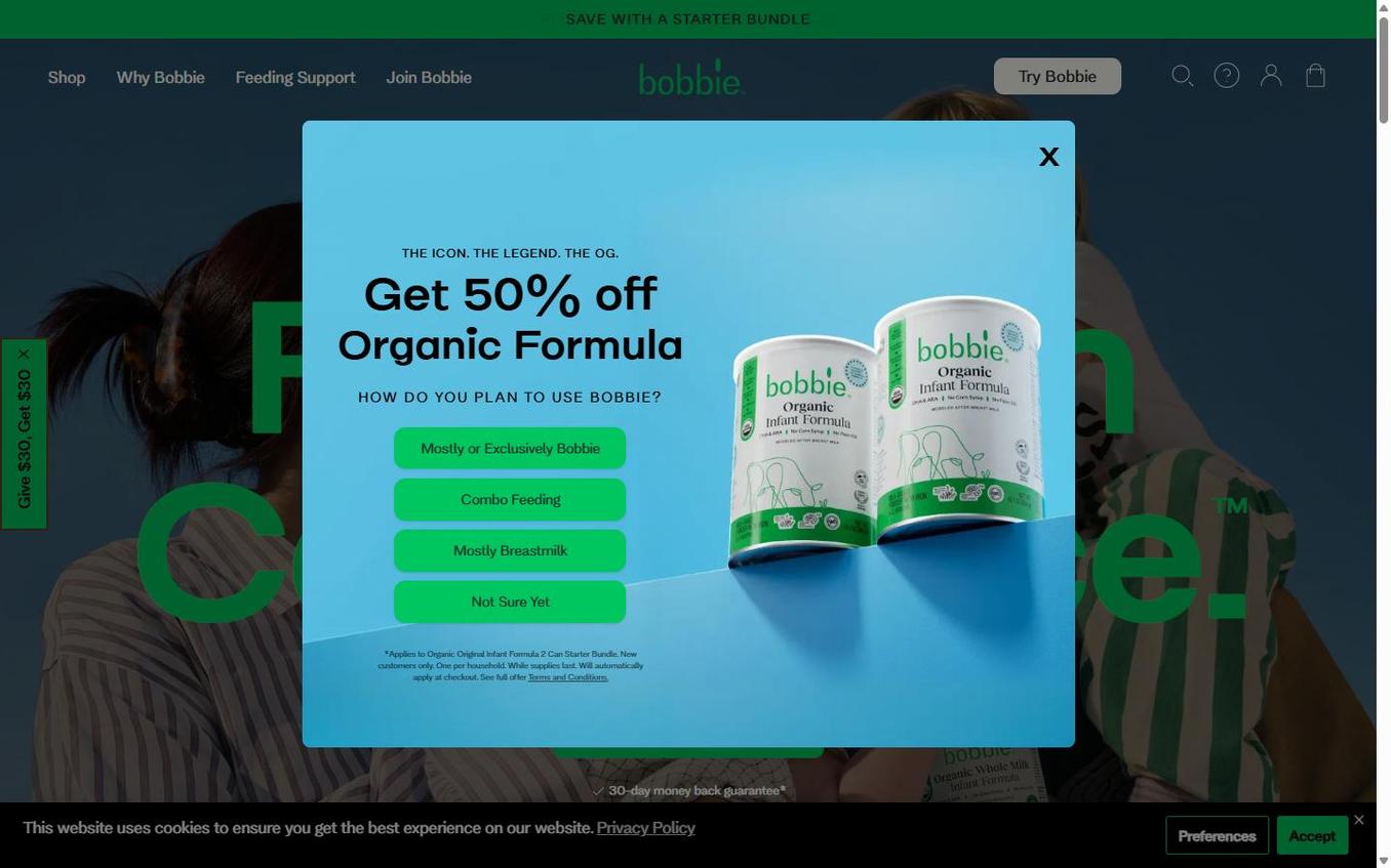 Bobbie - Popup Step3 How Plan To Use