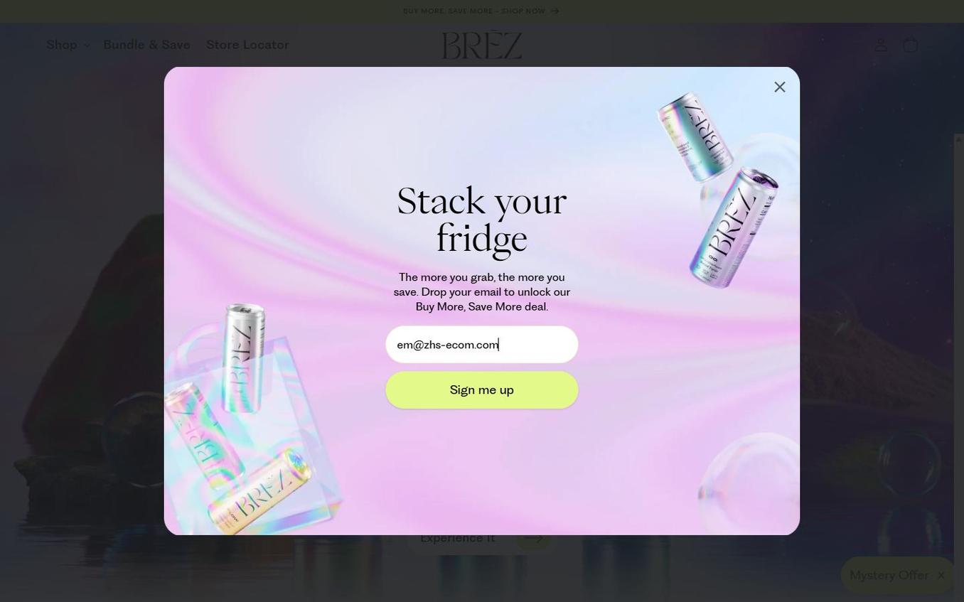 Brez - Popup Email Filled