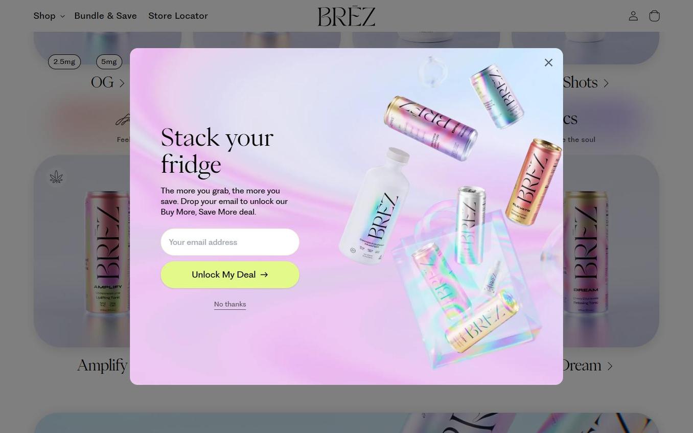 Brez - Mystery Offer Teaser Reopened Popup