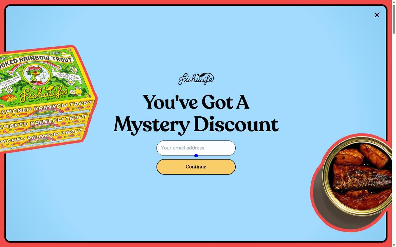 Fishwife - Popup Step2 Email Field Before