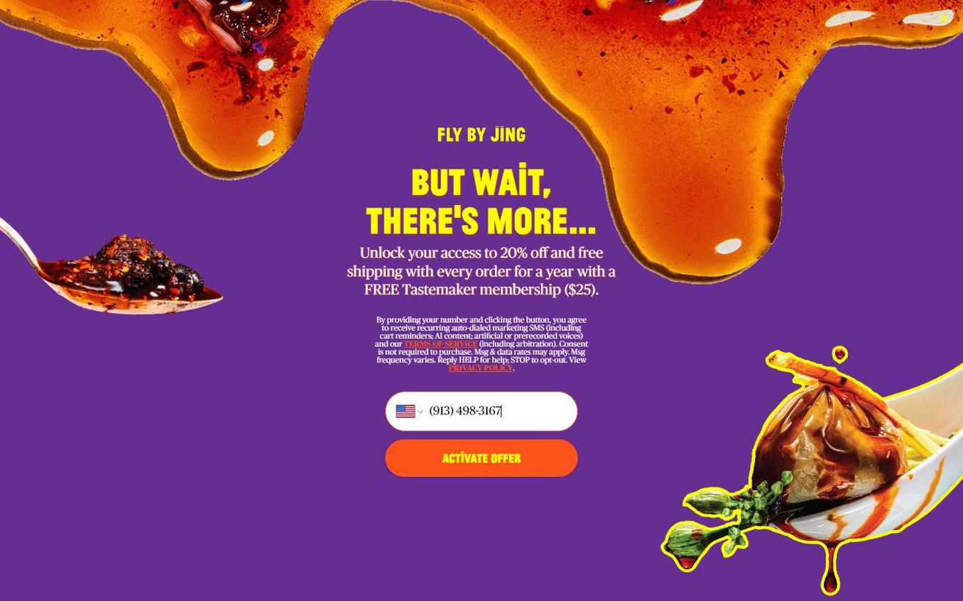 Fly By Jing - Popup Step3 Phone Filled