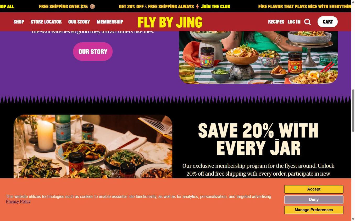 Fly By Jing - Scroll 50percent Page