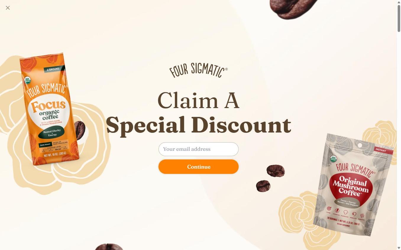 Four Sigmatic - Popup Step2 Email Input