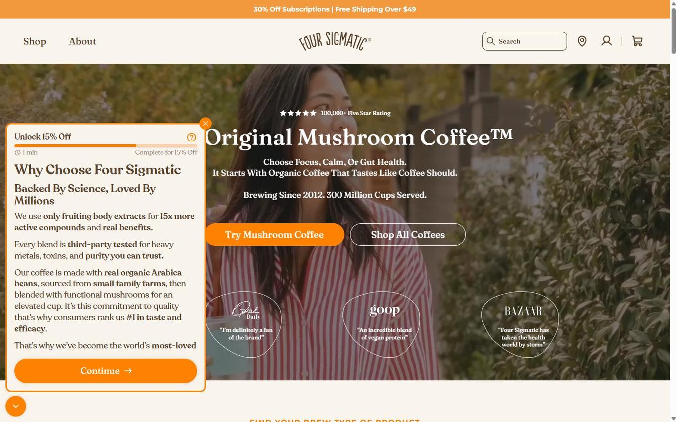 Four Sigmatic - Popup Step6 Why Choose Content