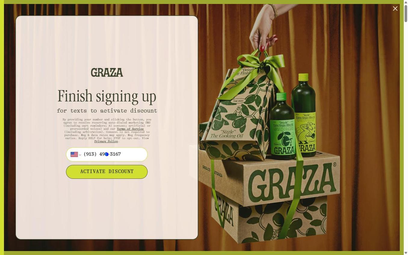 Graza - Alia Popup Phone Entered