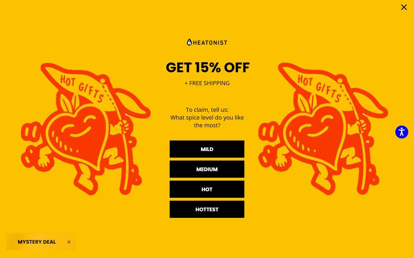 Hot Ones - Homepage Popup Appeared