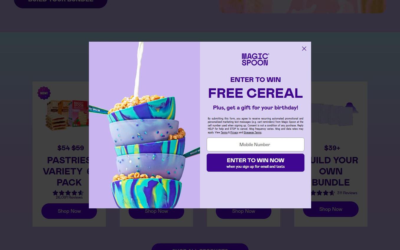 Magic Spoon - Popup Step2 Sms Before