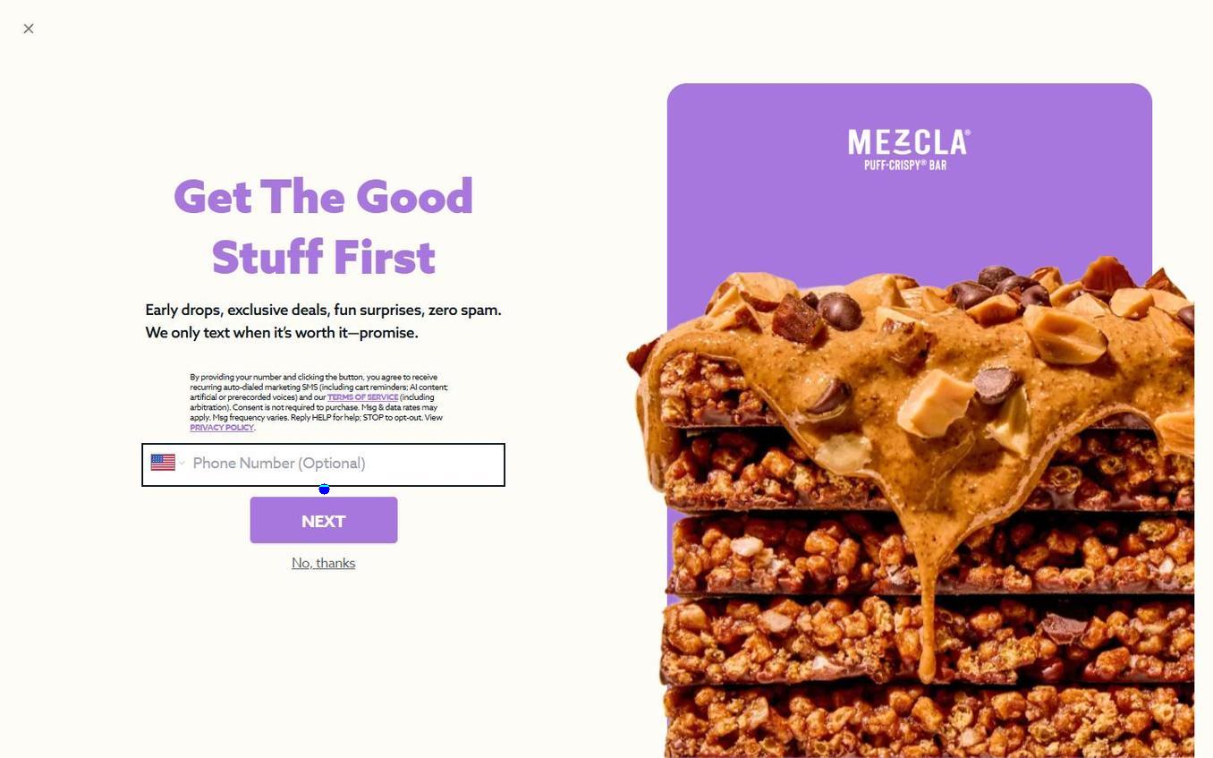Mezcla - Popup Phone Step