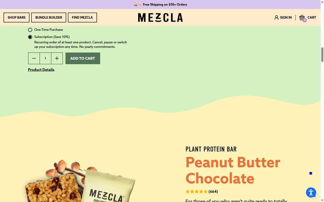 Mezcla - Page Scrolled 50percent