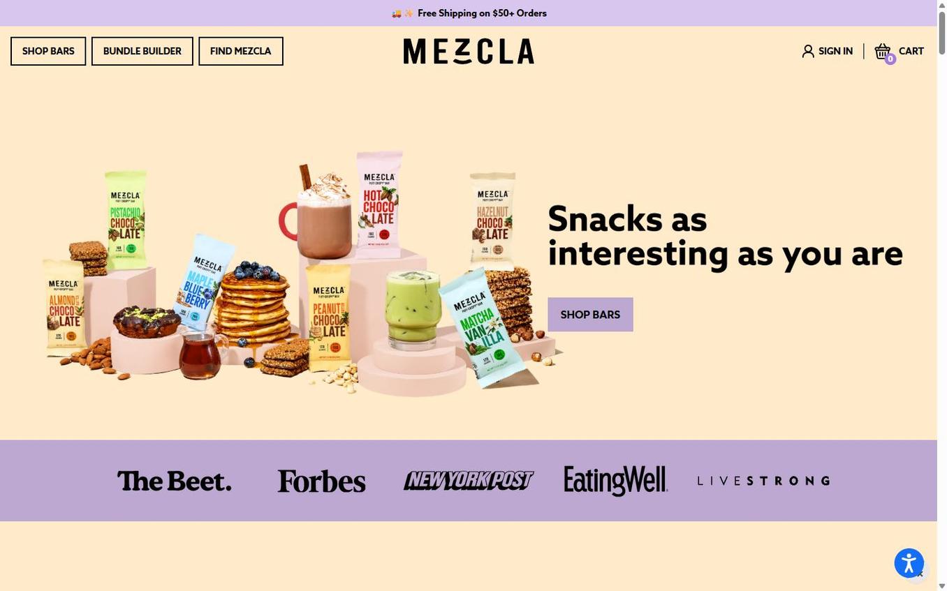 Mezcla - Homepage Top After Popup