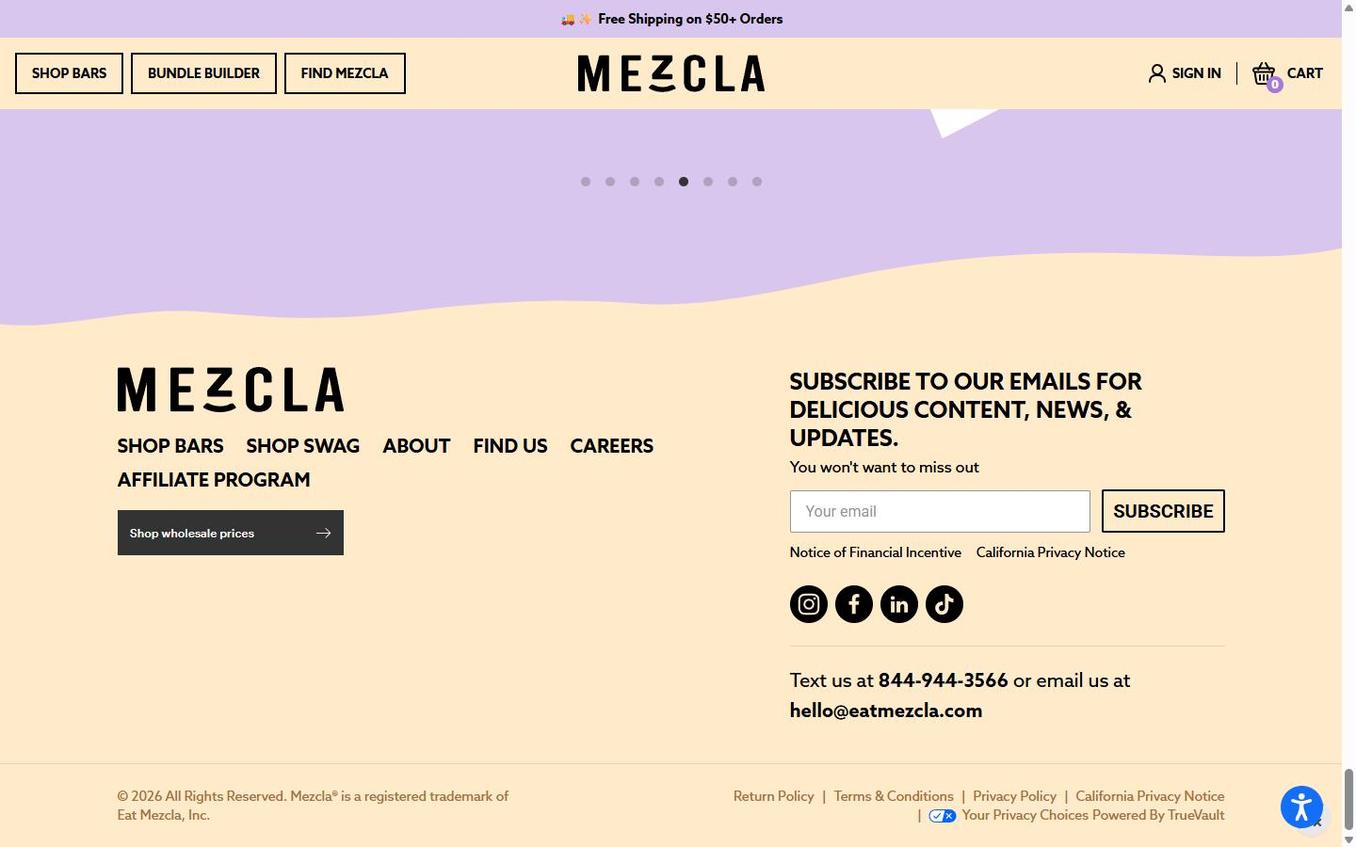 Mezcla - Page Bottom Footer