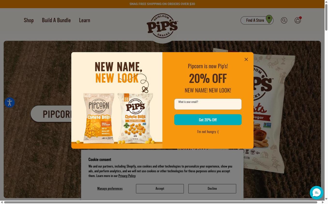 Pipcorn - Popup Step1 Email