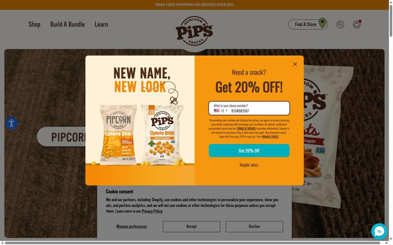 Pipcorn - Popup Step2 Phone Filled