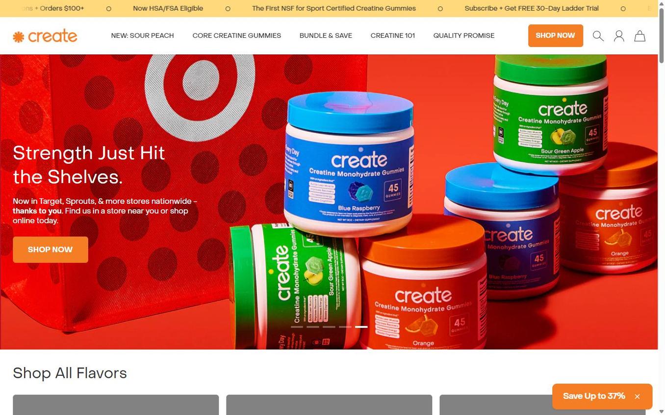 Create Wellness - Teaser Bar After Popup Close