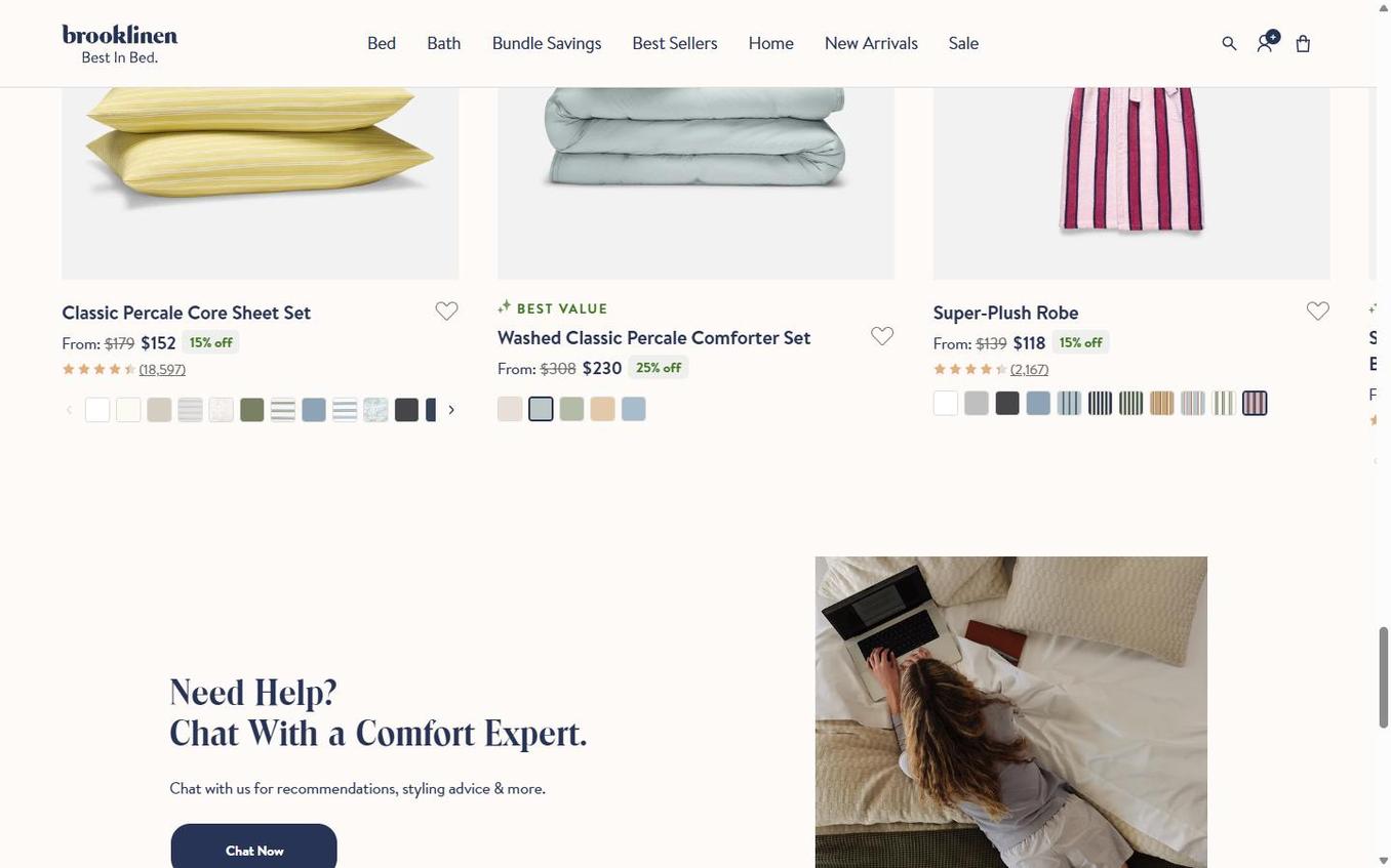 Brooklinen - Scrolled 50 Percent