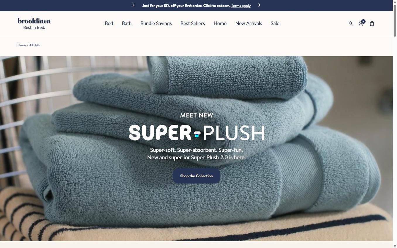 Brooklinen - After Popup Super Plush Page