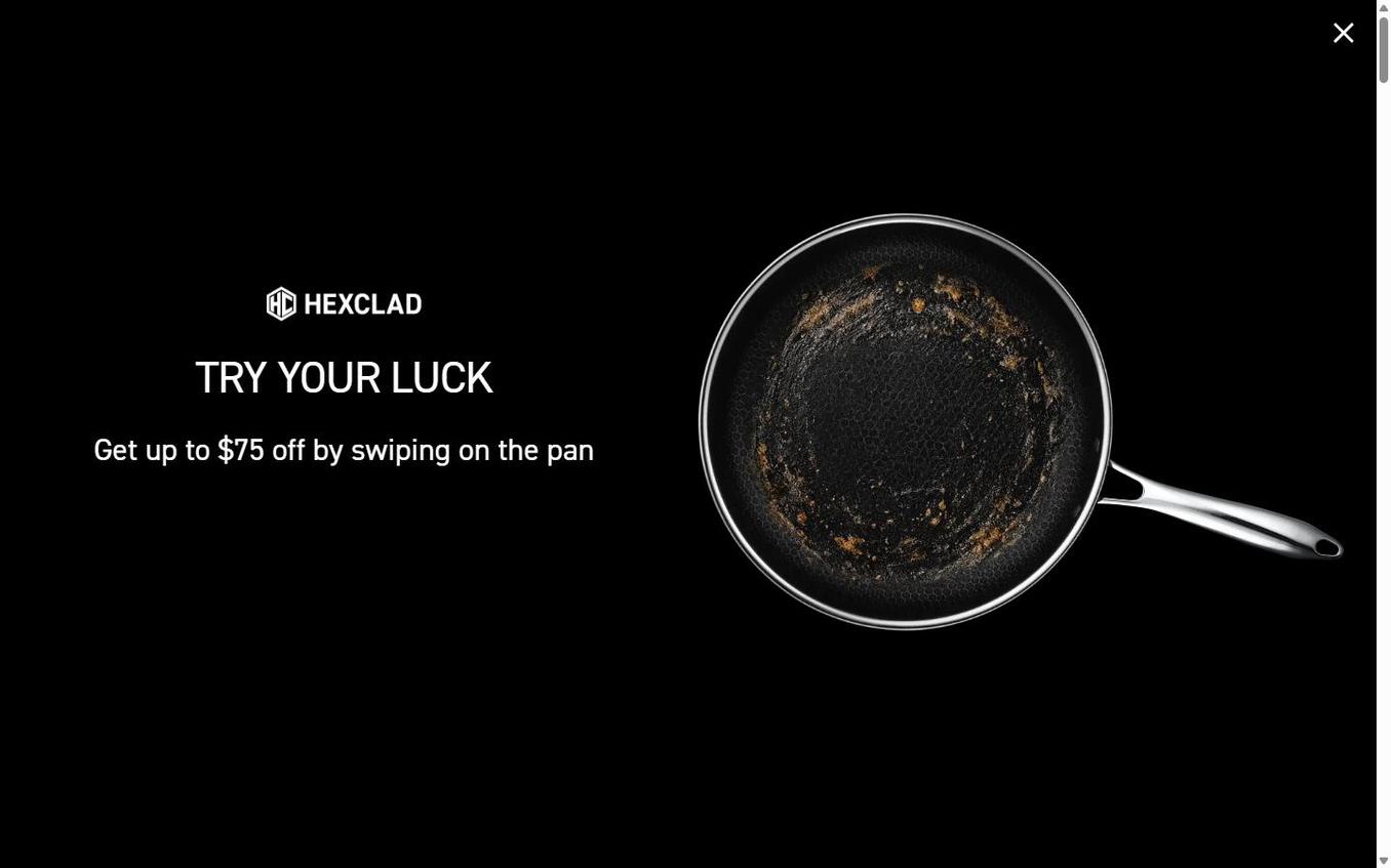 HexClad - Popup Before Swipe