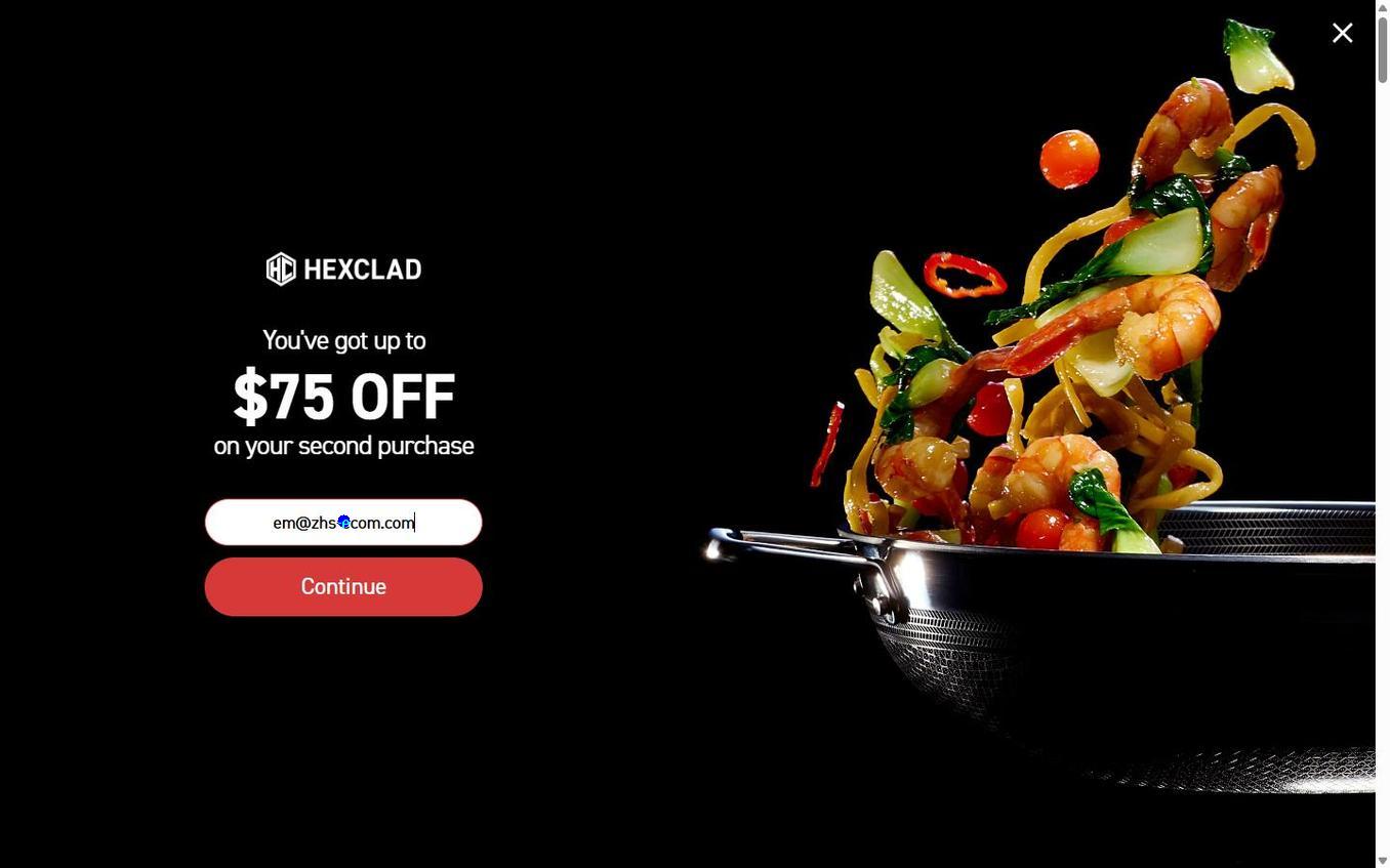 HexClad - Email Entered