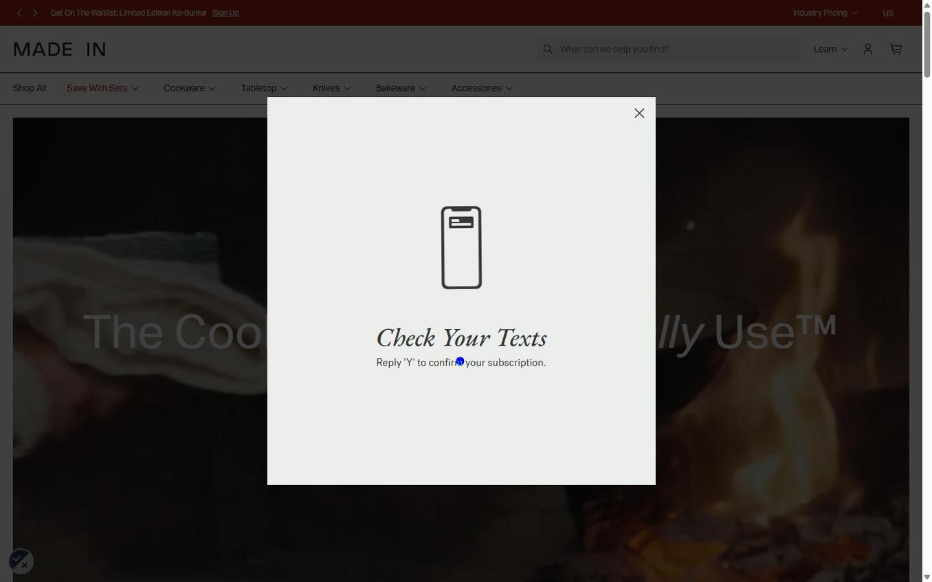 Made In Cookware - Thank You