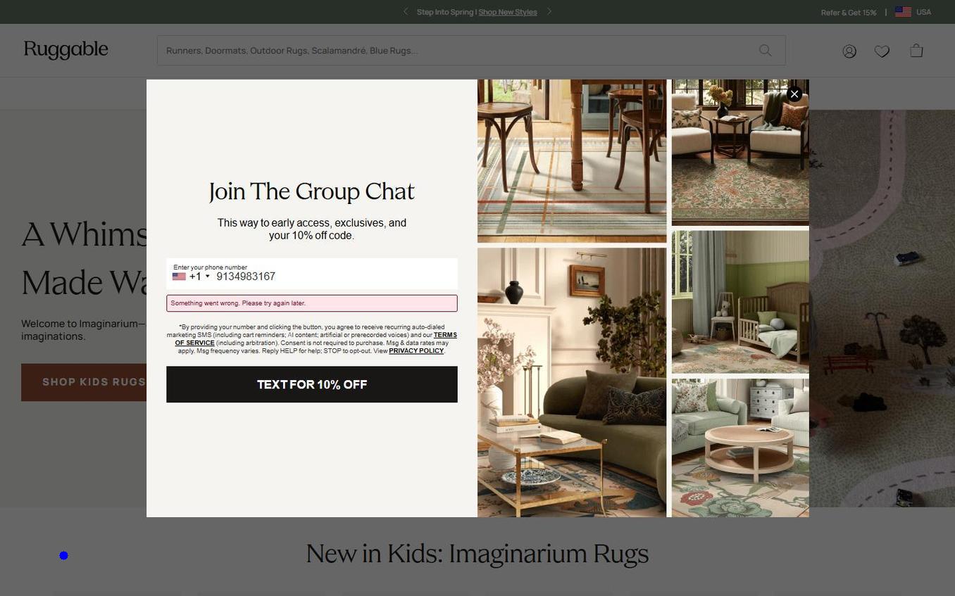 Ruggable - Teaser Clicked Popup Reopened