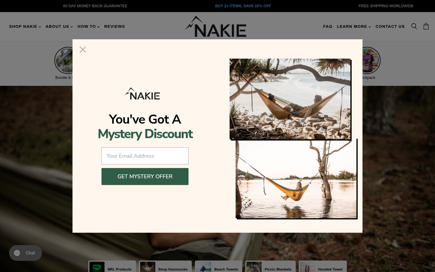 Nakie - Email Capture Step