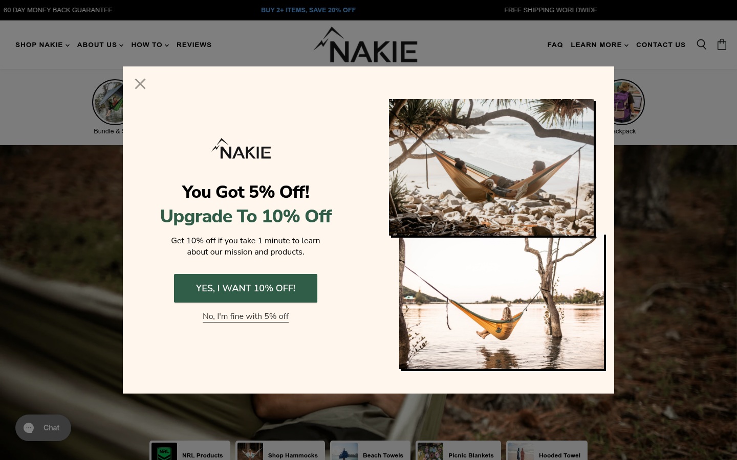 Nakie - Upgrade To 10 Percent Off
