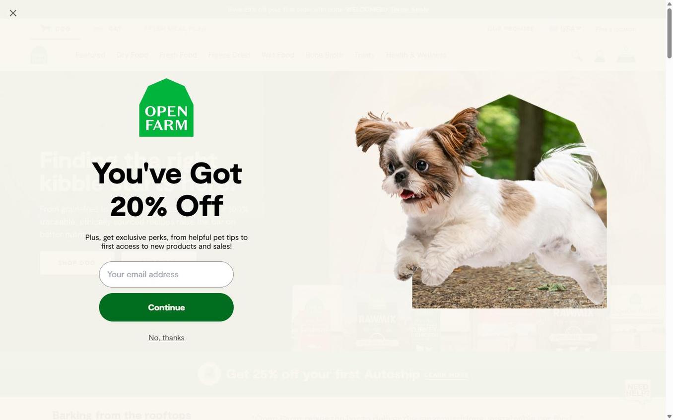 Open Farm - Step2 Email Before