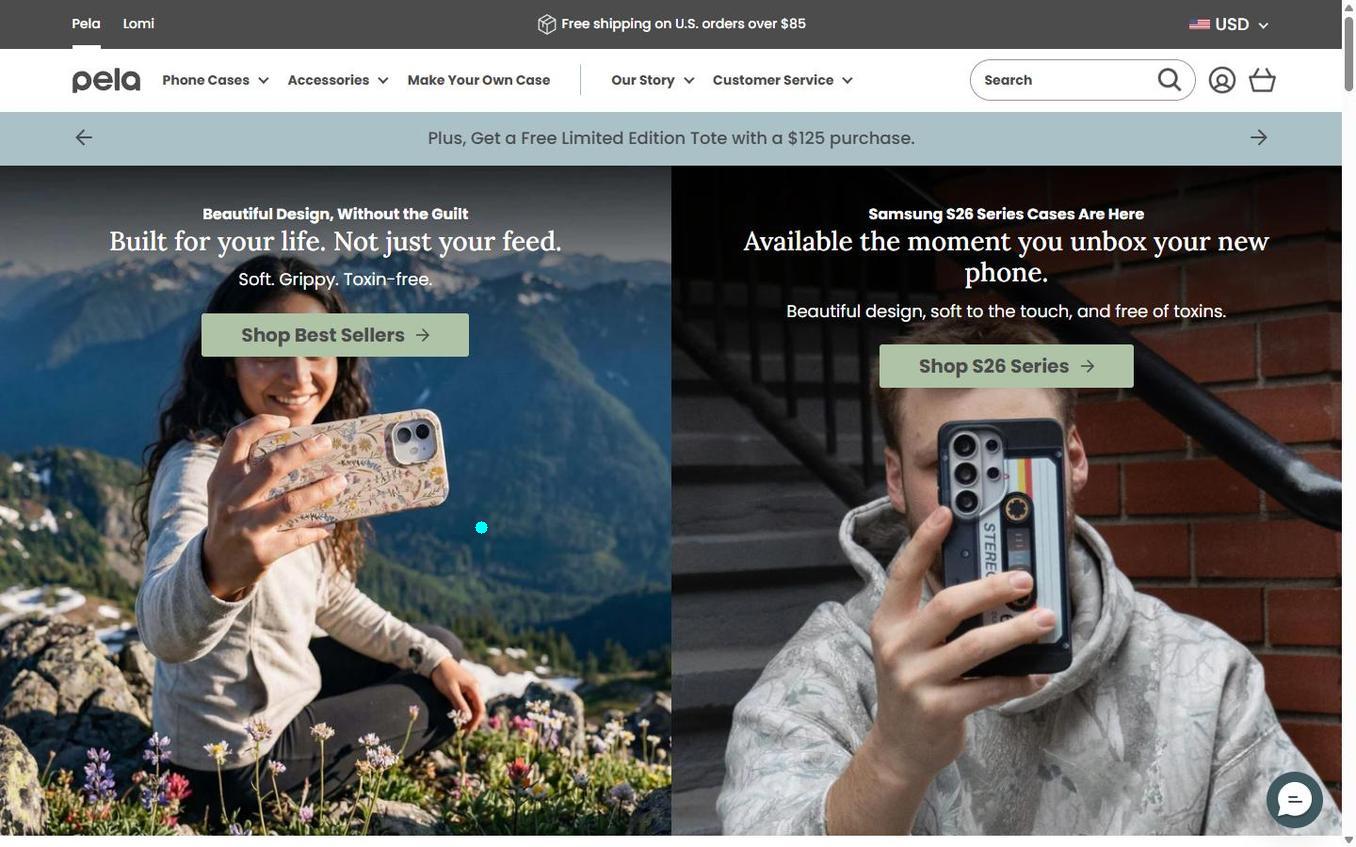 Pela - After Popup Homepage Returned