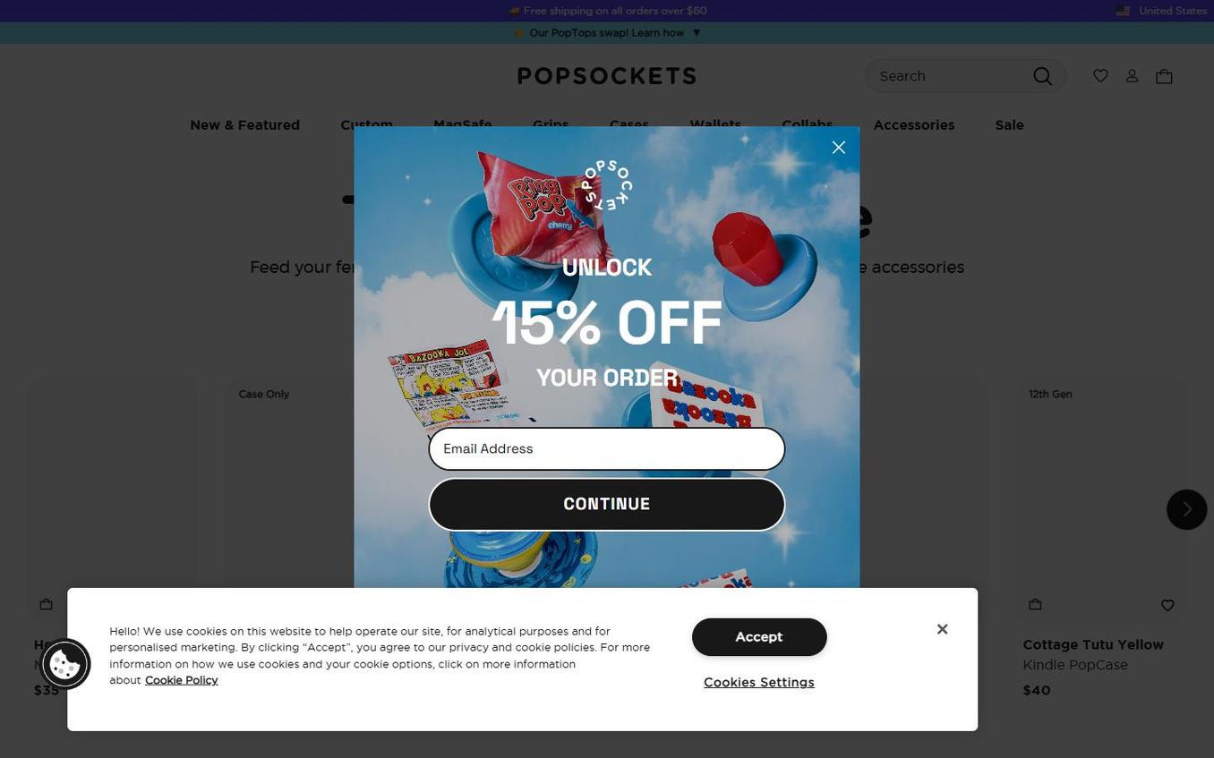 PopSockets - Popup Email Step Before