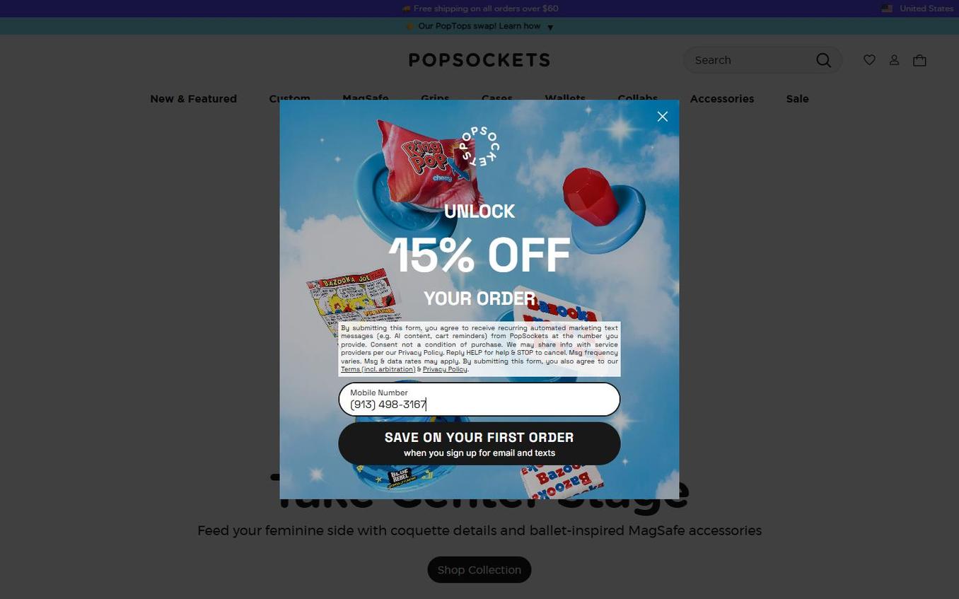 PopSockets - Popup Phone Entered