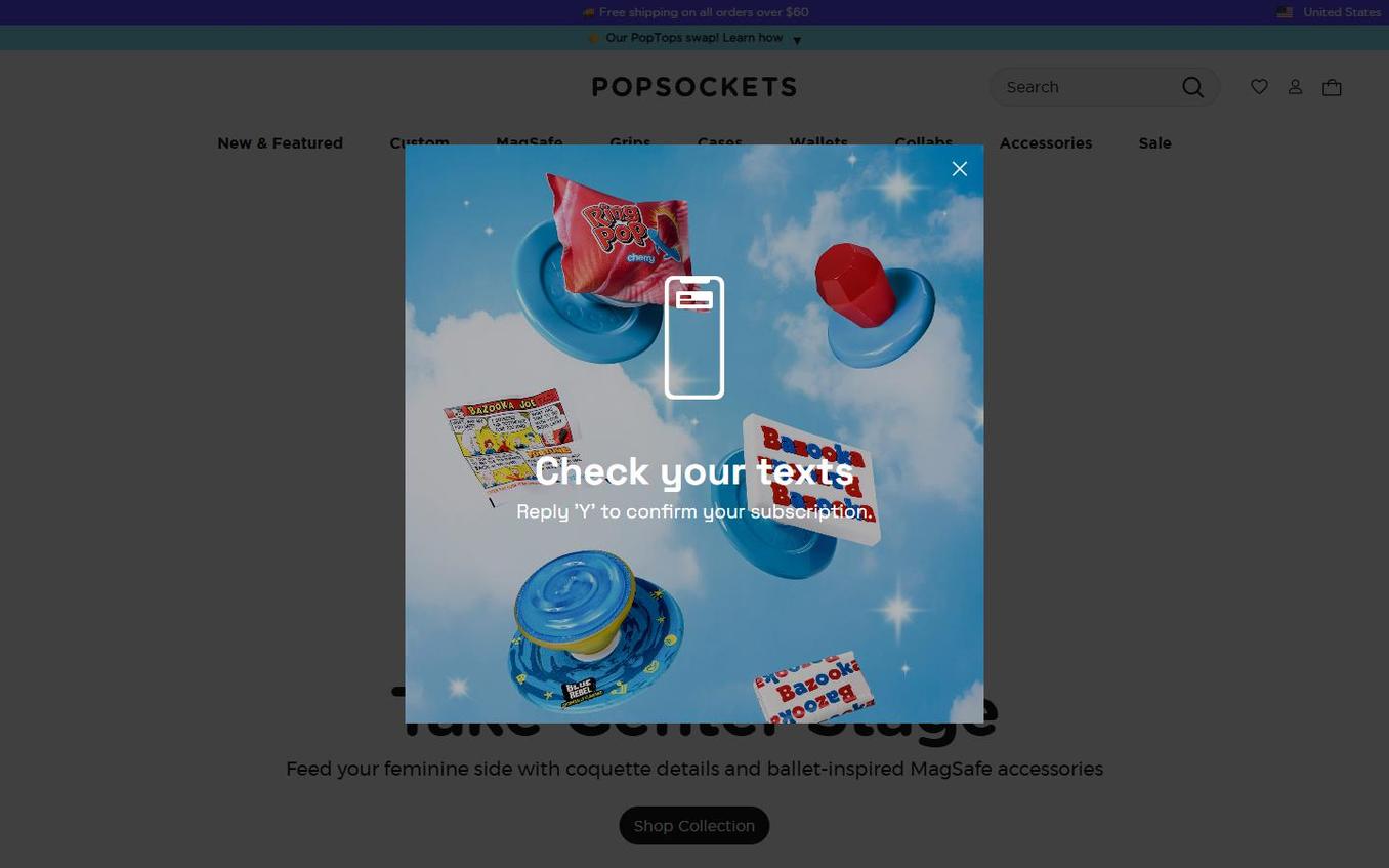 PopSockets - Popup Sms Verification Step