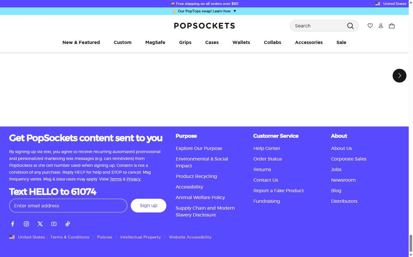 PopSockets - Page Footer Bottom