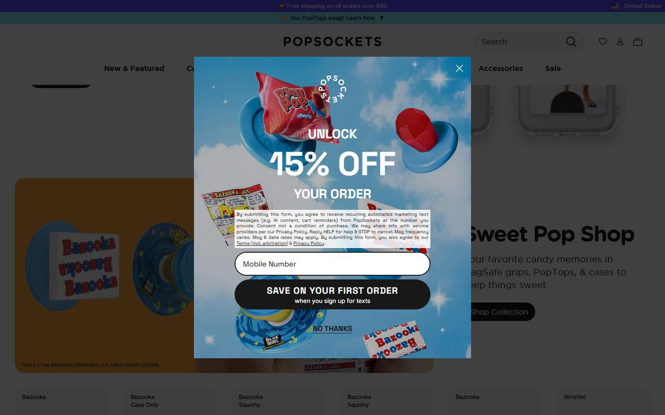 PopSockets - Popup Reopened From Teaser Phone Step
